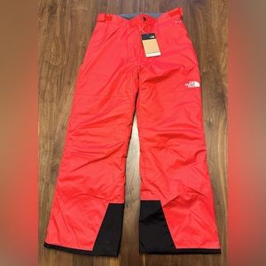 NWTs The North Face Boy’s Freedom Insulated Ski Pants. TNF Red. Sz. XXL (18/20)